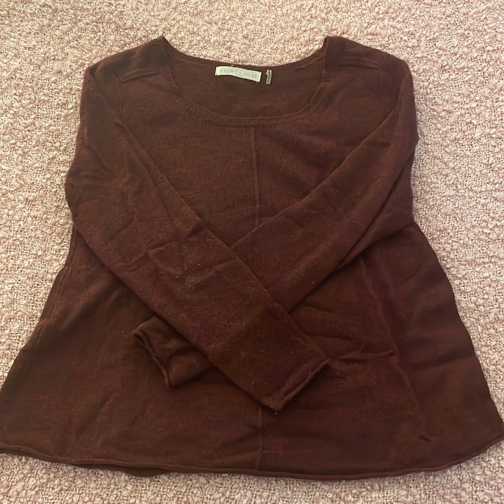 Red cashmere sweater